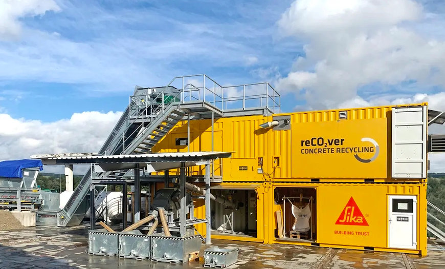 La tecnología de reciclaje de hormigón reCO2ver® de SIKA recibe apoyo financiero de una de las principales fundaciones europeas contra el cambio climático